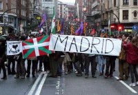 Demonstration in Bilbo, Januar 2012 - Delegation aus Madrid
