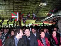 Batasuna Führung im Radsportstadium von  Anoeta, Donostia