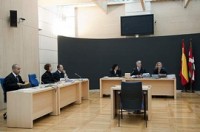 Gerichtssaal des Prozesses gegen folternde Guardia Civiles Gerichtssaal des Prozesses gegen folternde Guardia Civiles