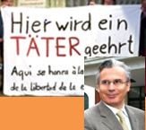 Fotomontage Garzon  Protest gegen die Verleihung des Hermann Kesten Preises