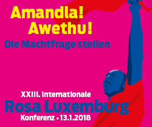 Rosa Luxemburg Konferenz 2018 Rosa Luxemburg Konferenz 2018