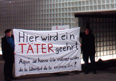 Protest gegen PEN Preis für Garzon Protest gegen PEN Preis für Garzon